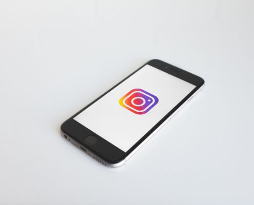 Instagram icon inside an iphone